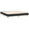vidaXL Posteľný rám boxspring s matracom čierny 180x200 cm látka