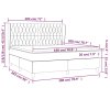 vidaXL Posteľný rám boxspring s matracom čierny 180x200 cm látka