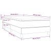 vidaXL Posteľný rám boxspring s matracom sivohnedý 90x190 cm látka