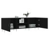 vidaXL TV skrinka čierna 150x30x50 cm kompozitné drevo