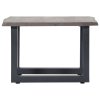 vidaXL Konferenčný stolík, nepravidelné hrany, sivý 60x60x40cm, akácia