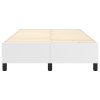 vidaXL Rám na boxspring posteľ, biely 120x200 cm, umelá koža