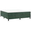 vidaXL Posteľný rám na boxspring tmavozelený 180x200 cm zamat