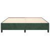 vidaXL Posteľný rám na boxspring tmavozelený 180x200 cm zamat