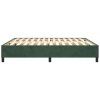 vidaXL Posteľný rám na boxspring tmavozelený 180x200 cm zamat