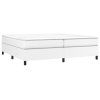 vidaXL Posteľný rám biely 200x200 cm umelá koža