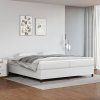 vidaXL Posteľný rám biely 200x200 cm umelá koža