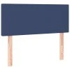vidaXL Posteľný rám boxspring s matracom modrý 90x190 cm látka