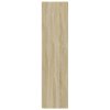 vidaXL Rohová skrinka dub sonoma 33x33x132 cm drevotrieska