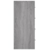 vidaXL Komoda so 4 zásuvkami 60x30,5x71 cm sivá sonoma