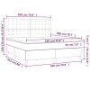 vidaXL Posteľný rám boxspring s matracom čierny 180x200 cm zamat