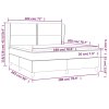 vidaXL Posteľný rám boxspring s matracom čierny 180x200 cm zamat