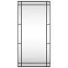 vidaXL Nástenné zrkadlo čierne 50x100 cm obdĺžnikové železné