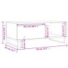 vidaXL Konferenčný stolík dub sonoma 90x50x36,5 cm spracované drevo