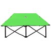 vidaXL Skladacie ležadlo pre dve osoby zelené oceľové