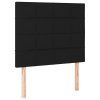 vidaXL Posteľný rám boxspring s matracom čierny 90x200 cm látka