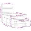 vidaXL Posteľný rám boxspring s matracom čierny 90x200 cm látka