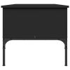 vidaXL Konferenčný stolík, čierny 100x50x45 cm, kompozitné drevo+kov