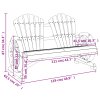 vidaXL Záhradné kreslo Adirondack 2-miestne masívna jedľa