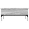 vidaXL Konferenčný stolík sivá sonoma 100x50x45cm kompozitné drevo+kov