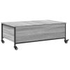 vidaXL Konferenčný stolík+kolieska, sivá sonoma 91x55x34 cm