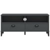 vidaXL TV skrinka VIKEN, antracitová, kompozitné drevo