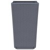 vidaXL Záhradné kvetináče 2 ks, sivé 32,5x32,5x57 cm, PP