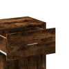 vidaXL Úložná skrinka dymový dub 56,5x39x90 cm kompozitné drevo