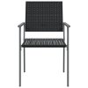 vidaXL Záhradné stoličky 4 ks čierne 54x62,5x89 cm polyratan