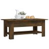 vidaXL Konferenčný stolík dymový dub 102x55x42 cm kompozitné drevo