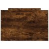 vidaXL Posteľný rám s predným a zadným čelom, tmavý dub 75x190 cm