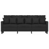 vidaXL 3-miestna pohovka čierna 180 cm látka