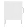 vidaXL Nočné stolíky 2 ks biely 35x35x51 cm oceľ