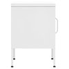 vidaXL Nočný stolík biely 35x35x51 cm oceľ