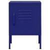 vidaXL Nočný stolík námornícky modrý 35x35x51 cm oceľ