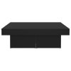 vidaXL Konferenčný stolík, čierny 90x90x28 cm, kompozitné drevo