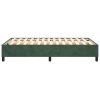 vidaXL Posteľný rám na boxspring tmavozelený 120x200 cm zamat