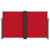 vidaXL Zaťahovacia bočná markíza, červená 140x600 cm