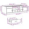 vidaXL Denná posteľ so zásuvkami dymový dub 75x190 cm kompozitné drevo