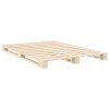 vidaXL Posteľný rám s čelom 140x200 cm borovicový masív