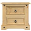 vidaXL Nočný stolík Corona 53x39x50 cm borovicový masív