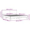 vidaXL Posteľný rám hnedý dub 200x200 cm kompozitné drevo a kov