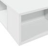 vidaXL Posteľný rám biely 200x200 cm kompozitné drevo