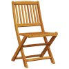 vidaXL 3-dielna skladacia bistro súprava akáciový masív