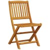 vidaXL 3-dielna skladacia bistro súprava akáciový masív
