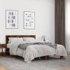 vidaXL Posteľný rám dymový dub 135x190 cm kompozitné drevo a kov