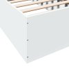 vidaXL Posteľný rám biely 90x200 cm kompozitné drevo