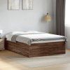 vidaXL Posteľný rám hnedý dub 120x190 cm kompozitné drevo