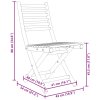 vidaXL Skladacie záhradné stoličky 4 ks 43x54x88 cm bambus