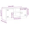vidaXL TV skrinka biela 99x39x44 cm oceľ